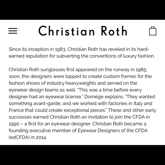 Christian Roth optical frames - Picture 5 of 6